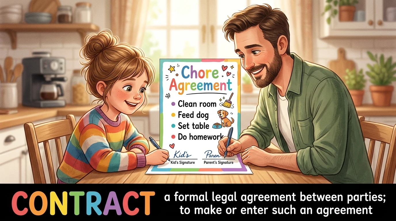 English Illustration for contract